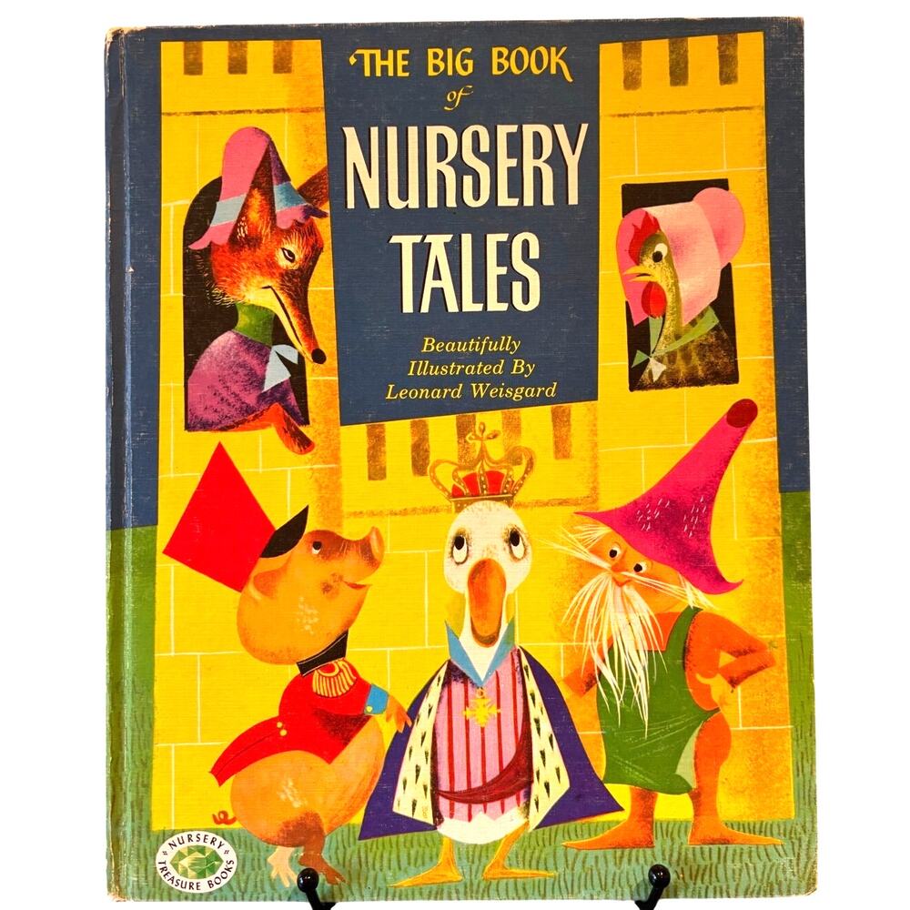 VTG 1st Ed. 1954 Big Book of Nursery Tales, Illustrated by L. Weisgard, HC